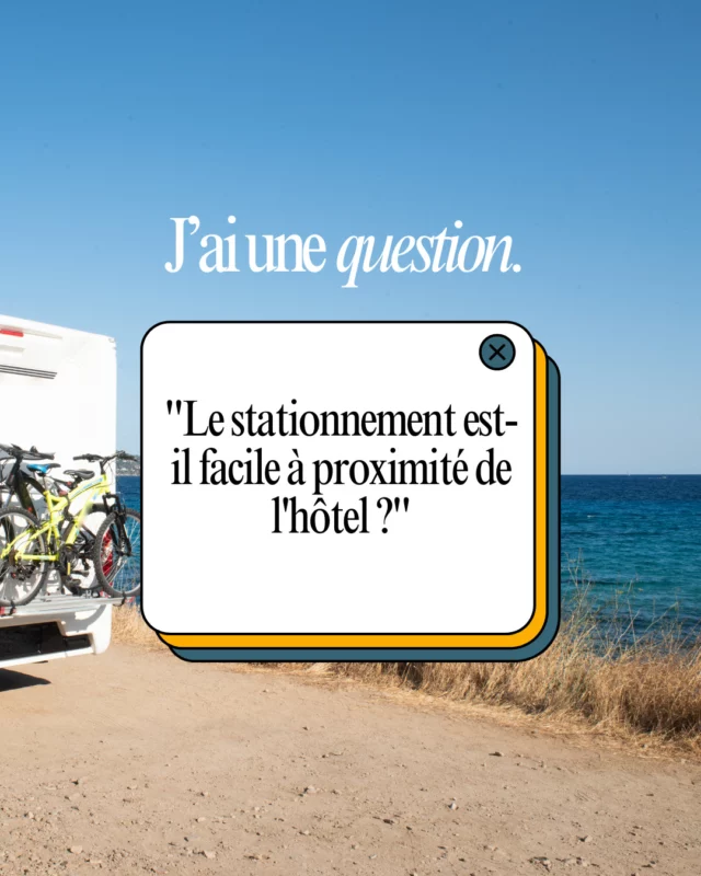 🚗 FAQ – Stationnement à proximité de l’hôtel ?  On nous pose souvent la question… et c’est bien normal !
Bonne nouvelle : oui, vous pouvez vous garer facilement à Merville-Franceville, même en haute saison.  🔒 Option 1 : notre parking privé sécurisé
✔ Avec borne de recharge électrique
✔ Places limitées (sur réservation uniquement)
💶 Payant  🅿 Option 2 : parking public gratuit
Juste en face de l’hôtel, pratique et accessible.  Quel que soit votre choix, votre séjour commence en toute sérénité.
Des questions avant votre venue ? On est là pour y répondre.  #FAQFALM #FaceÀLaMer #ParkingNormandie #VoyageSerein #HotelNormandie #MervilleFranceville #SéjourFacile